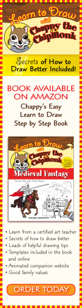 Learn to Draw with Chappy the Chipmonk Book ad